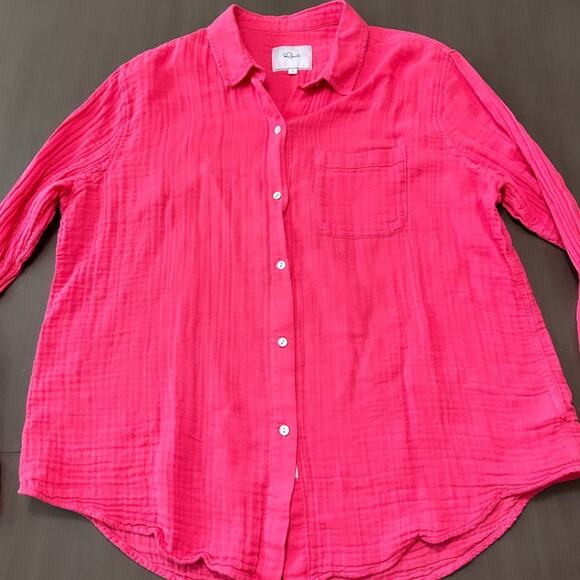 RAILS Ellis Gauze Oversized Button Down Shirt - Picture 8 of 10
